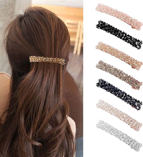 7 Pieces Womens Hair Clip Crystal Hair Clips Girls Fashion Hair Pins