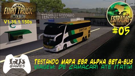 Mapa Estradas Do Brasil Testando Mapa Ebr Alpha Beta Bus Youtube