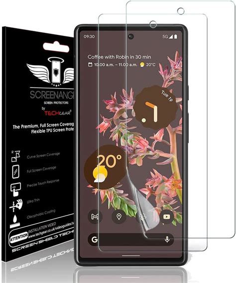 TECHGEAR 2 Pack Screen Protector Fits Google Pixel 7 Screen Angel