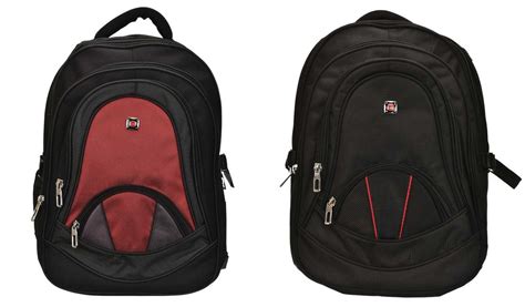 Opto Black Red And Black Backpack Set Of 2 Fashion