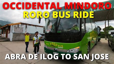 Roro Bus Transport Ride Abra De Ilog To San Jose Occidental Mindoro