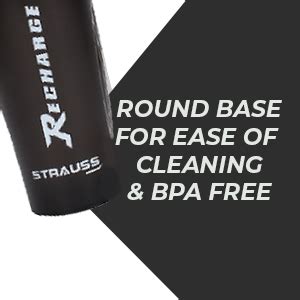 Strauss Recharge Shaker Bottle Ml Black Strausssport