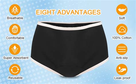 Carer Beauty Incontinence Pants Women Incontinence Underwear With Pad Reusable And Washable Adult