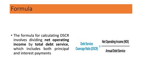 Debt Service Coverage Ration Meaning Understanding The Dscr Ppt