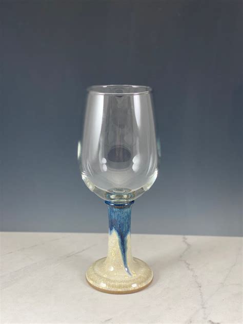 Wine Glass Ceramic Wine Stem Ceramic Wine Glass Hand Etsy