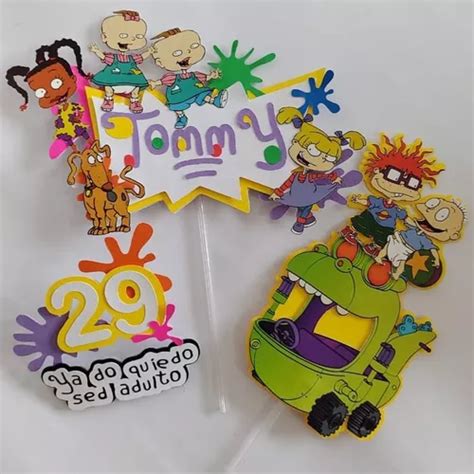 Caketopper Topper Personalizado Adorno Torta Pastel Rugrats En Venta En