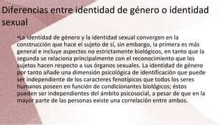 Identidad De Genero Ppt