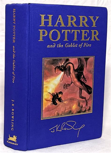 Jk Rowling Harry Potter And The Goblet Of Fire Deluxe Signature