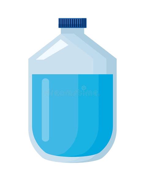 Bottle Gallon Purified Stock Illustration Illustration Of Blank