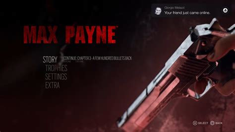 MAX PAYNE Remake PS5 Main Menu Concept YouTube