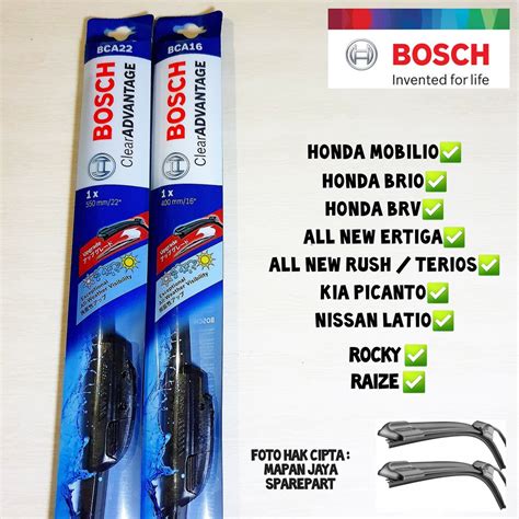 Jual Bosch Wiper Depan Mobilio Brio Br V Frameless Pisang