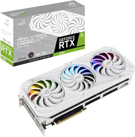 Asus Rog Strix Rtx G White Nvidia Geforce Rtx Go Gddr X