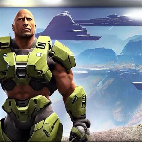 Krea Dwayne Johnson In Halo Screenshot