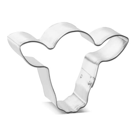 Mini Steer Cow Head Face Cookie Cutter The Cookie Cutter Shop