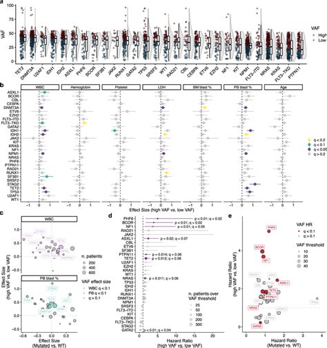 Variant Allele Frequency Associates With Features Of Disease