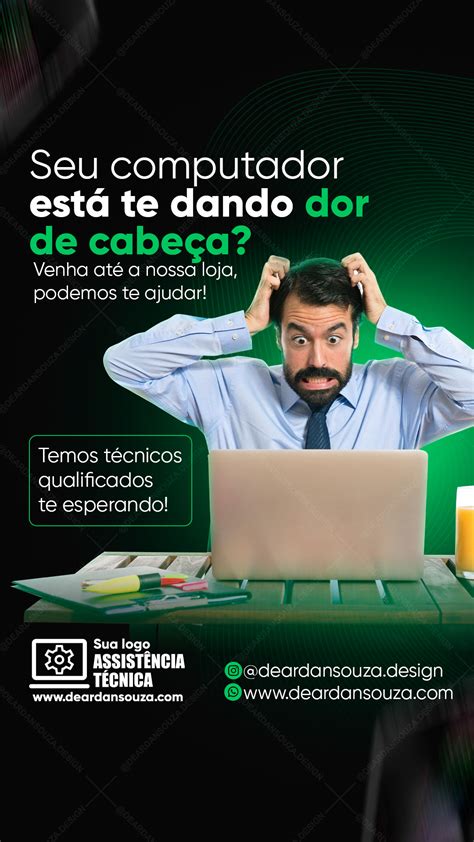 ASSISTÊNCIA TÉCNICA EM COMPUTADORES PACK PSD Behance