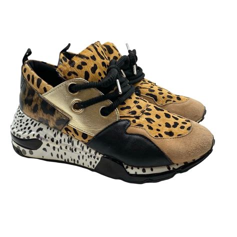 Steve Madden CLIFF Leopard Print Sneakers Womens Size… - Gem