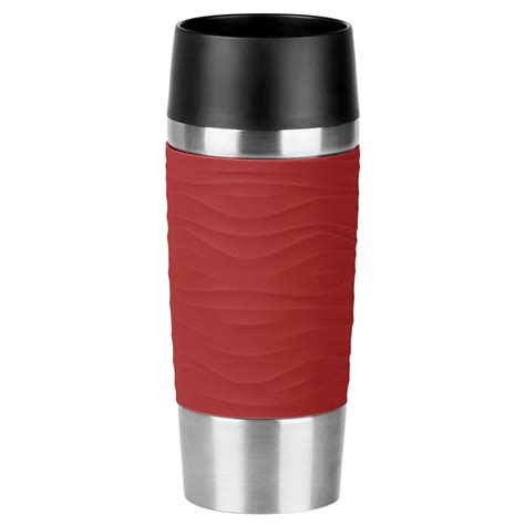 EMSA N2011100 Waves Travel Mug Termosz bögre 360 ml piros iPon hu