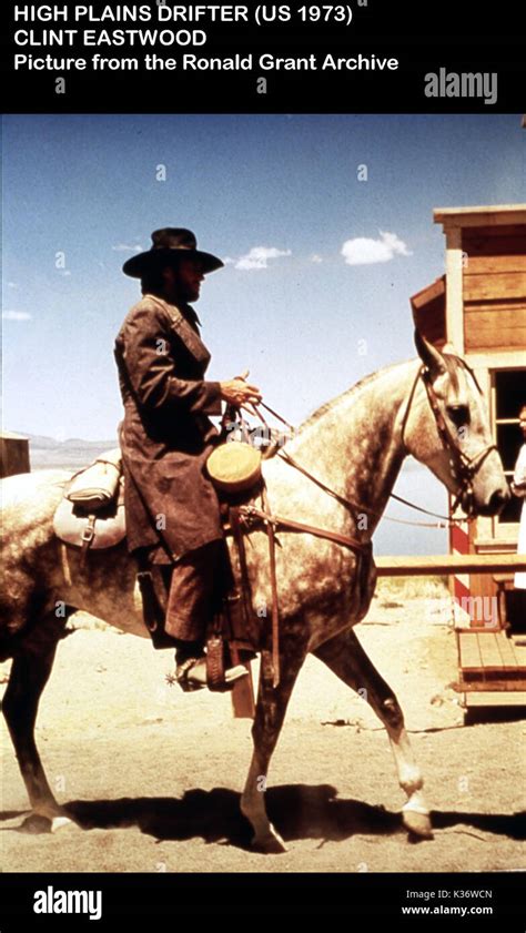 High Plains Drifter Clint Eastwood Date 1973 Stock Photo Alamy