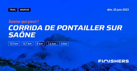 Corrida de Pontailler sur Saône 2023 Parcours inscriptions