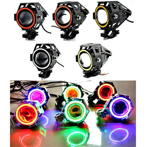 U W Led Moto Rcycle Koplampen Moto Werk Hoofd Lamp Angel Eye