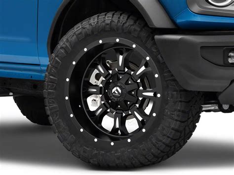 Fuel Wheels Bronco Krank Matte Black Milled 6 Lug Wheel 20x12 44mm Offset D51720209847 21 23