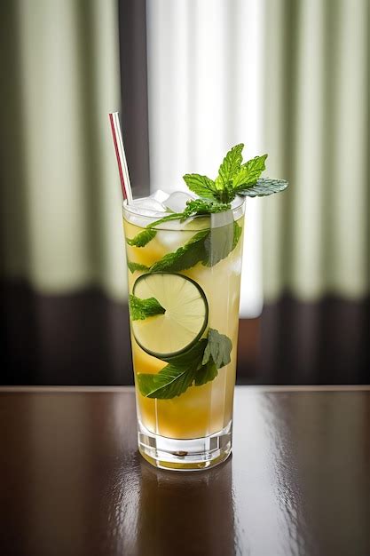 Premium Photo Mojito Cocktail Isolated Mockup