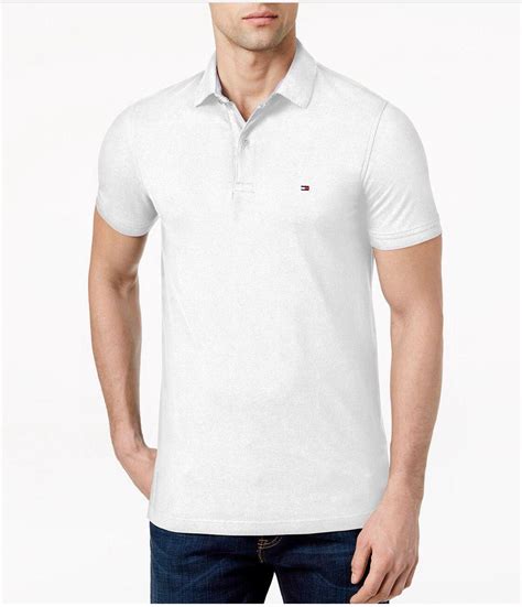 Tommy Hilfiger White Mens Polo Regular Fit Ny Outlet Brands In Dubai