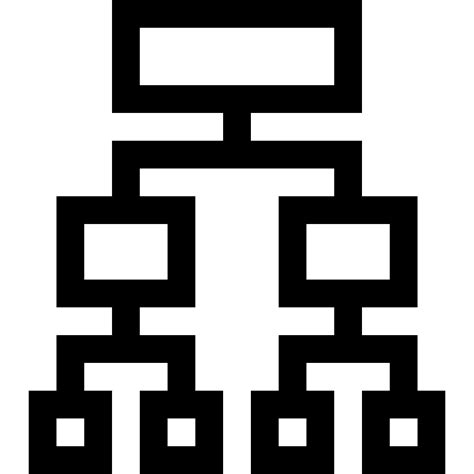 Icono De Estructura Jerarquica Basic Straight Lineal