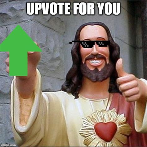 Jesus Gives Upvote Blank Template Imgflip