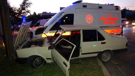 Silifke de Ambulansla Otomobil Çarpıştı 4 Yaralı Haberler