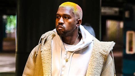 Kanye West Blonde Hair Kanye West Debuts Platinum Blonde Hair As He