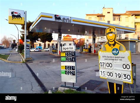 ENI Gas Station. ENI is an Italian multinational oil and gas company ...
