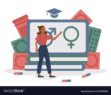 Sexual Education Concept Royalty Free Vector Image