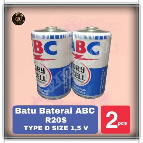 Promo Batu Baterai ABC Biru Dry Cell Ukuran Besar R20S 1 5V Kemasan