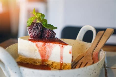 Premium Photo Close Up Of Cake In Plate