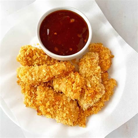 Crispy Baked Potato Chip Chicken Tenders Recipe Happy Simple Living