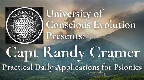 Daily Practical Applications For Psionics With Capt Randy Cramer YouTube