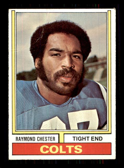 Football Topps Raymond Chester Baltimore Colts Ebay