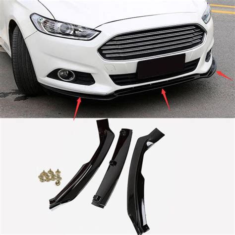 Fit For Ford Fusion Mondeo Abs Front Bumper Lip Cover Trim