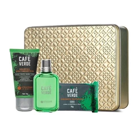 Kit Presente Loccitane Au Br Sil Caf Verde Shampoo Perfume