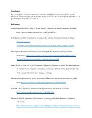 Exp Nitration Of Methyl Benzoate Ch Docx Conclusion By