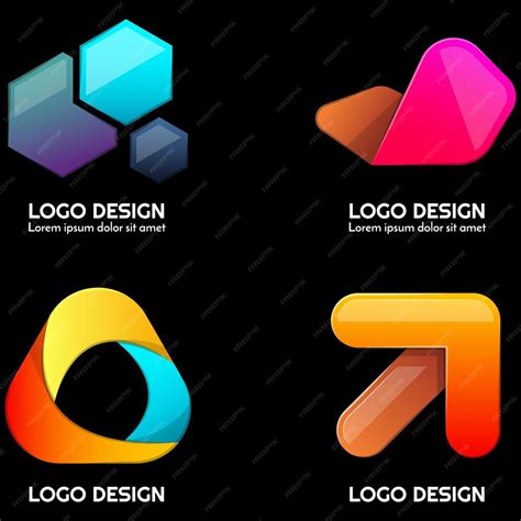 Uma Bela Coleção De Designs De Logotipos Totalmente Editáveis Em Vetor