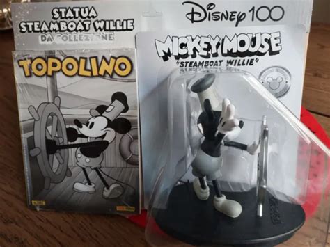 TOPOLINO 3543 CON STATUA STEAMBOAT WILLIE Limited Edition 100 Anni