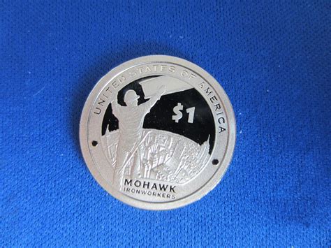 S Deep Cameo Mirror Proof Sacagawea Mohawk Iron Worker Kahnawake