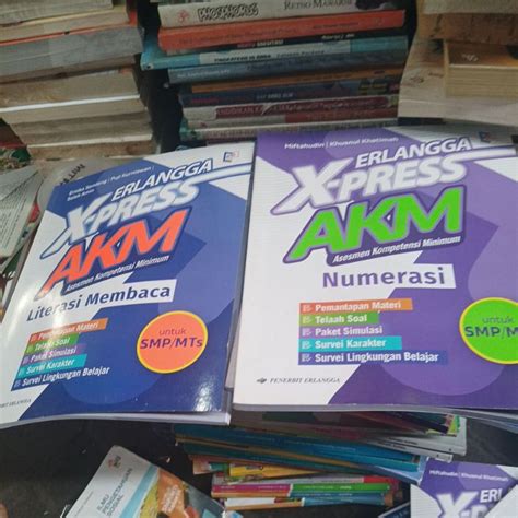 Jual Buku Paket Erlangga X Press Literasi Membaca Numerasi SMP