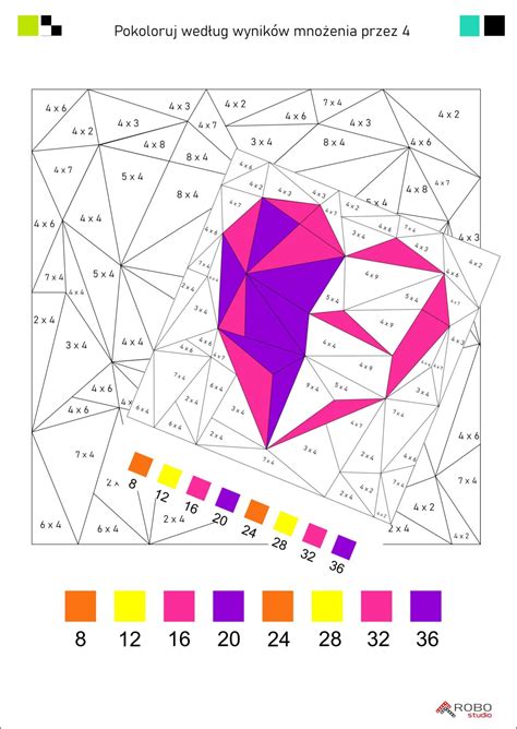 Kolorowanka Tabliczka Mno Enia Mno Enie Przez Z Oty Nauczyciel