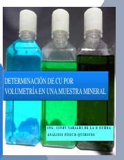 9 Determinación de Cu pdf DETERMINACIÓN DE CU POR VOLUMETRÍA EN UNA