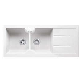 Cuisine 116 X 50 Double Bowl Sink With Tap Hole Right Hand Drainer