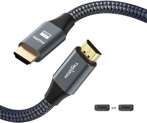 Amazon Twozoh フレキシブル Andスリム Hdmi ケーブル ソフト And 超薄型 Hdmi ケーブル 短 4k60hz